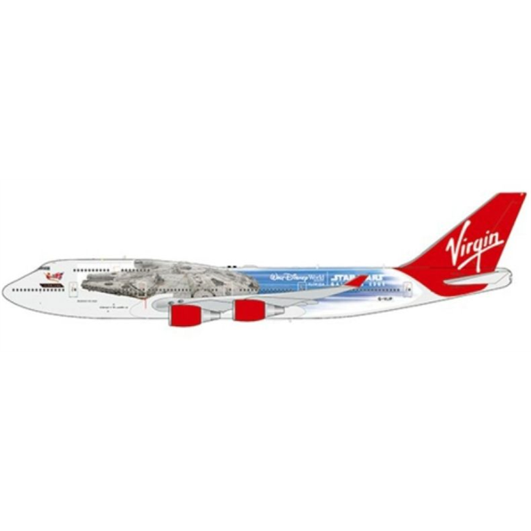 Boeing 747-400 Virgin Atlantic Star Wars Galaxys Edge G-VLIP w/Stand