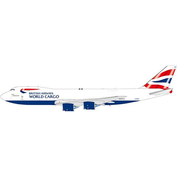 Boeing 747-8F British Airways World Cargo G-GSSE w/Stand