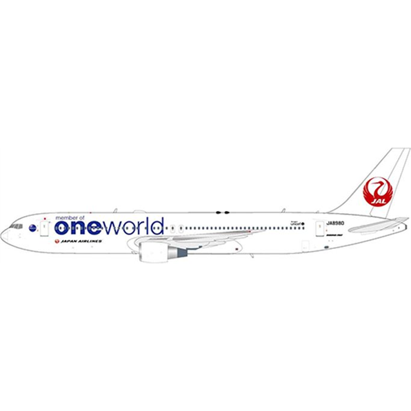 Boeing 767-300 Japan Airlines 'Oneworld' Livery JA8980 w/Stand