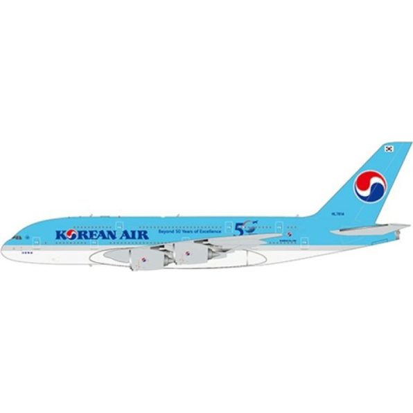 Airbus A380 Korean Air Beyond 50 Years of Excellence HL7614 w/Antenna