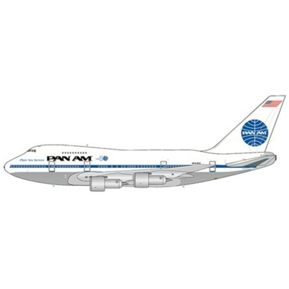 Boeing 747SP PAN AM Clipper New Horizons w/Commemorative Flight 50 Logo N533PA