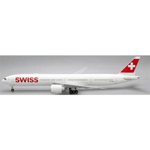Boeing 777-300ER Swiss HB-JNG Flaps Down w/Stand
