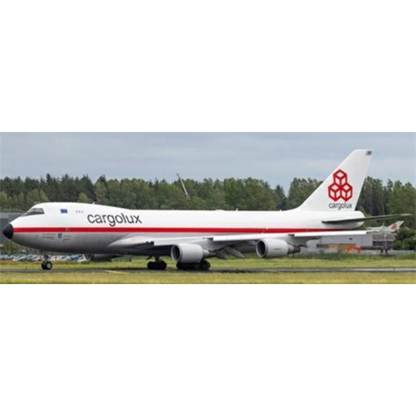 Boeing 747-400F(ER) Cargolux Retro Livery LX-NCL with Stand Interactive Series