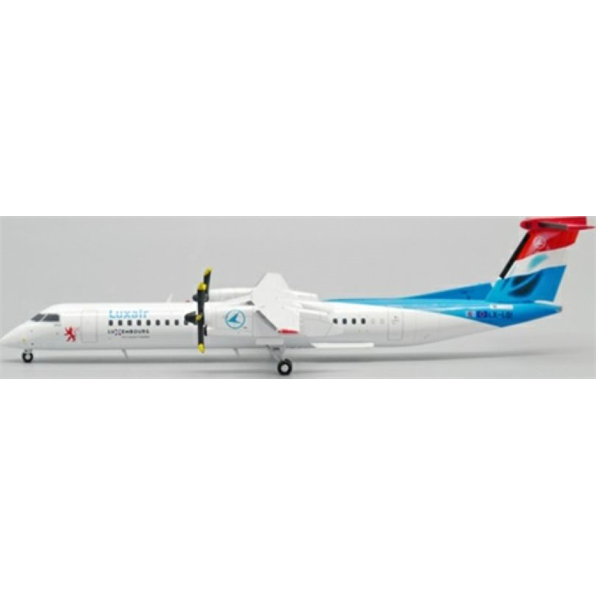 Dash 8-Q400 Luxair Bombardier LX-LQI w/Stand