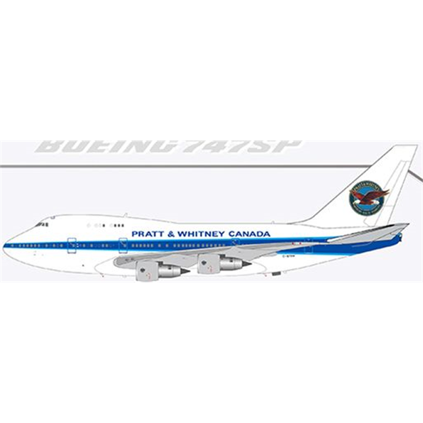 Boeing 747SP Pratt and Whitney Canada 'Flap Down' C-GTFF w/Stand