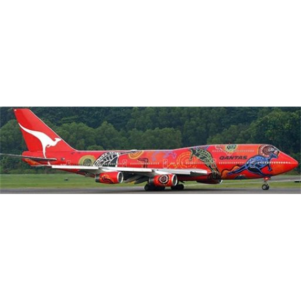 Boeing 747-400 Qantas Wunala Dreaming Livery VH-OJB w/Stand
