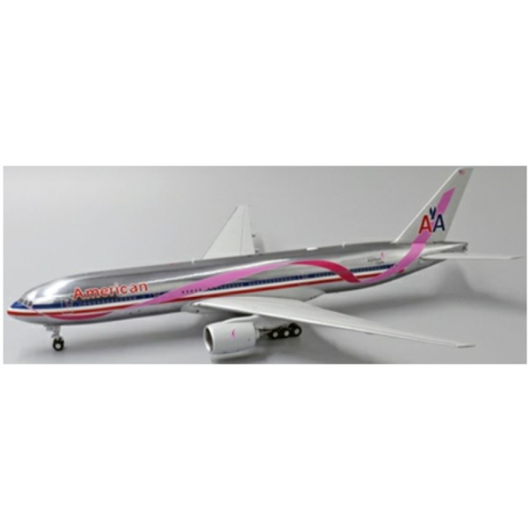 Boeing 777-200ER American Airlines Pink Ribbon Polished N759AN w/Stand