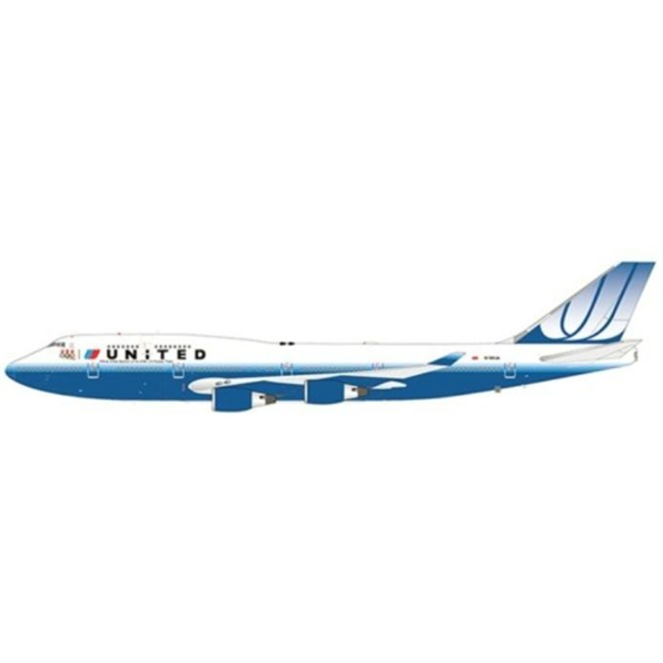 Boeing 747-400 United Airlines 'U.S. Olympic Team' 'Flap Down' N199UA (90pcs)