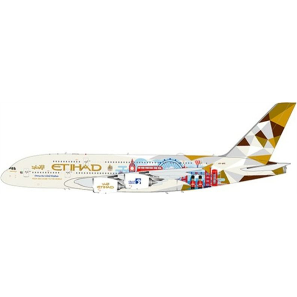 Airbus A380 Etihad Airways (Choose The United Kingdom) A6-APE w/Stand