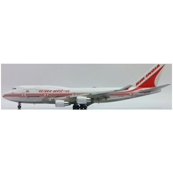 Boeing 747-400 Polished Air India VT-ESP Flaps Down w/Antenna