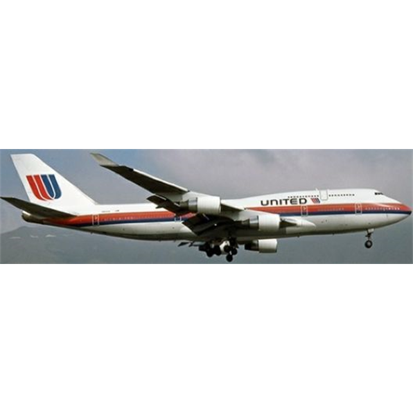 Boeing 747-400 United Airlines Flap Down N183UA w/Antenna