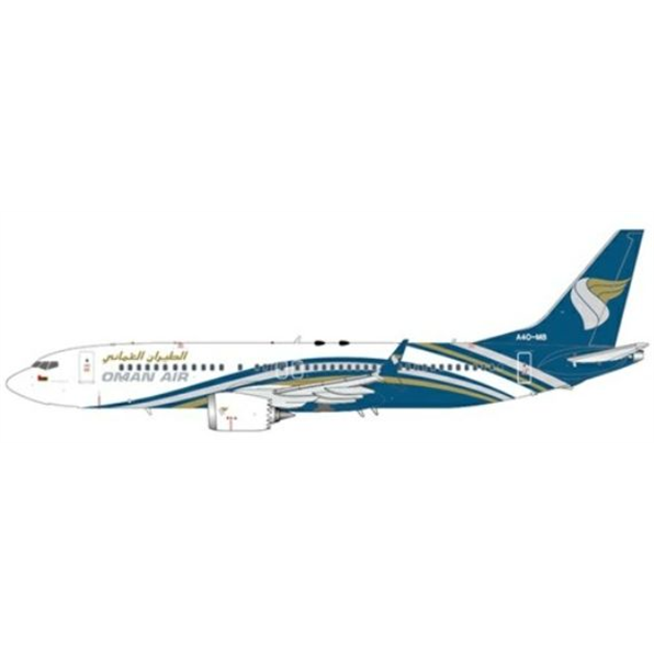 Boeing 737-8MAX Oman Air A4O-MB with Stand