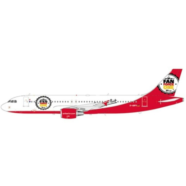 Airbus A320 Air Berlin Fan Force One D-ABF w/Stand