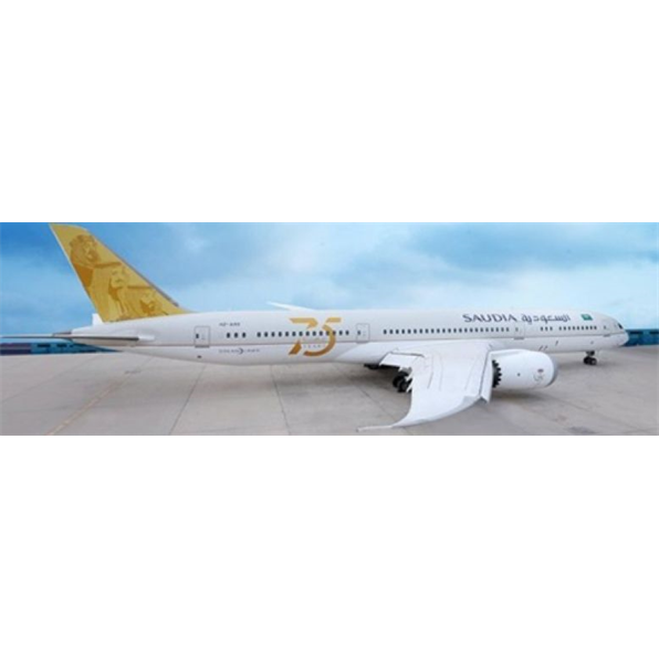 Boeing 787-9 Saudi Arabian Airlines 75th Years Livery HZ-ARE w/Stand