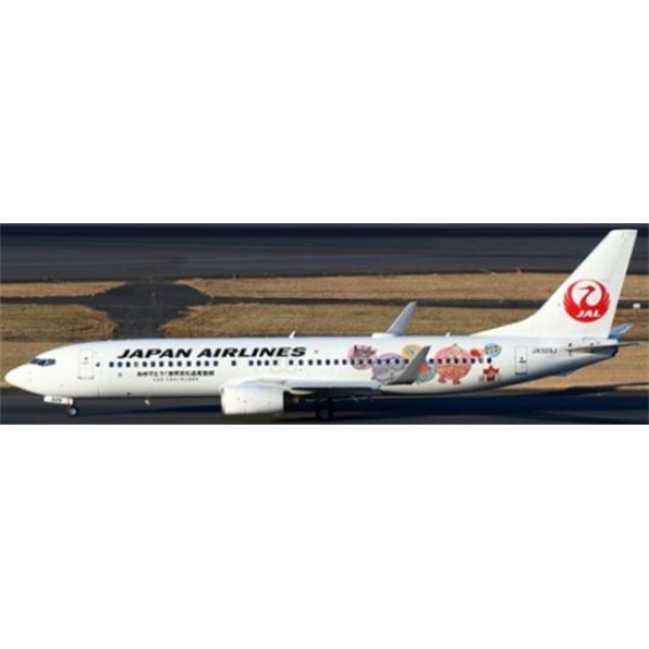 Boeing 737-800 Japan Airlines Jomon Livery Flap Down JA329J w/Stand