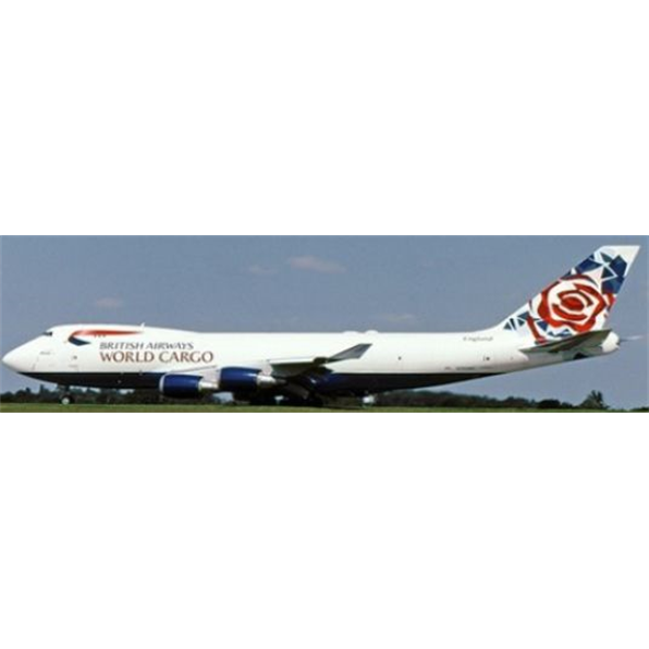 Boeing 747-400F(SCD) British Airways Cargo Interactive Series N495MC w/Stand