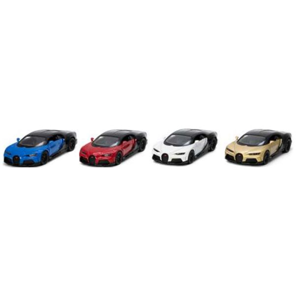 Bugatti Chiron Supersport (12pcs) (3 x Blue/3 x Red/3 x White/3 x Gold)