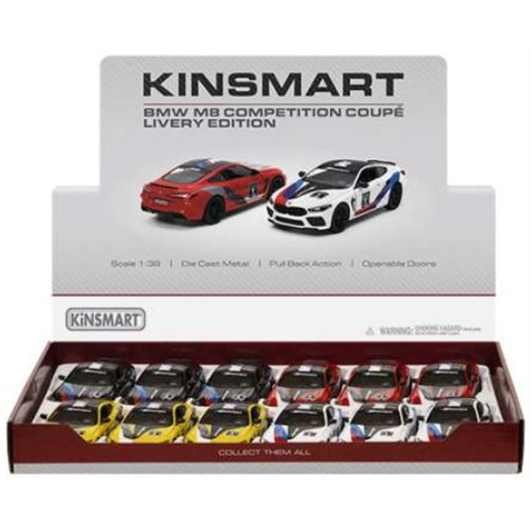 BMW M8 Competition Coupe (12pcs) (3 x Black/3 x Yellow/3 x Red/3 x White)