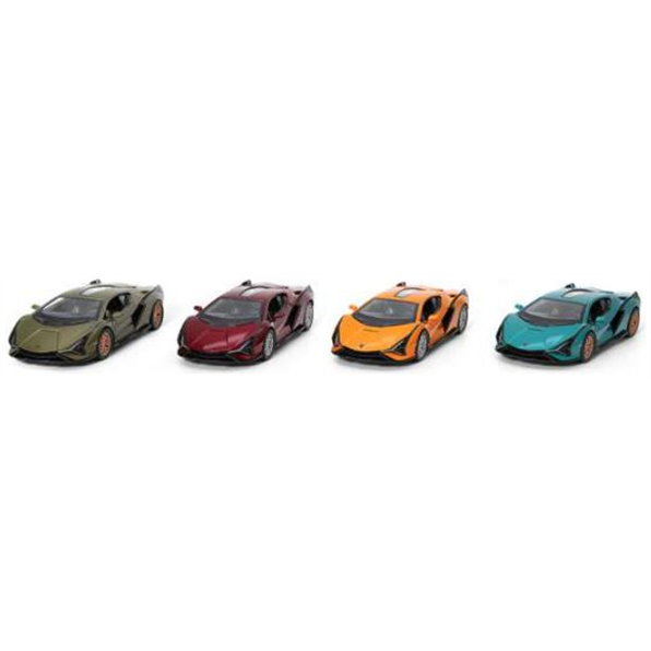 Lamborghini Sian (12pcs) (3 x Green/3 x Red/3 x Orange/3 x Blue)