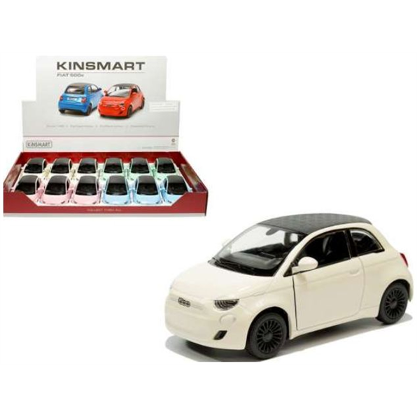 Fiat 500 Electric 2023 (12pcs) (3 x Green/3 x Pink/3 x White/3 x Blue)