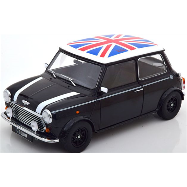 Mini Cooper Black/White w/Union Jack (RHD)
