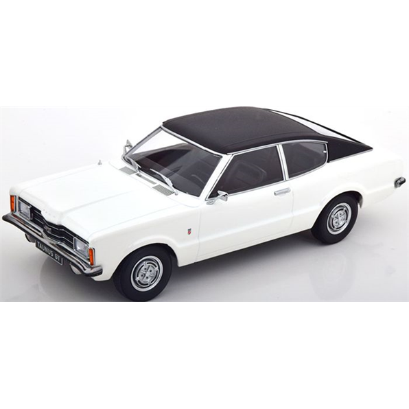 Ford Taunus GT Coupe 1971 White/Black w/Vinyl Roof (Squared Headlights)