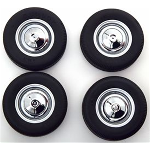 Wheels and Tyres Set Fiat 500 Black Tyres