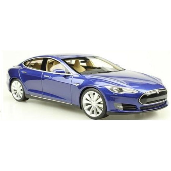 Tesla Model S, 2012, blue