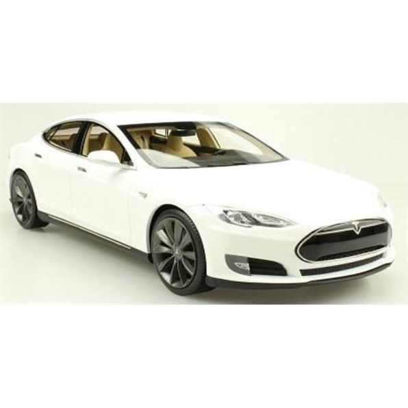 Tesla Model S, 2012, white