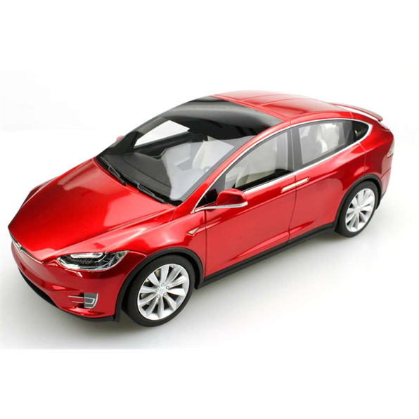 Tesla Model X metallic red
