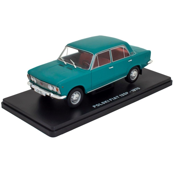 Polski Fiat 125P - Green/Blue - 1:24 Blister can be squashed