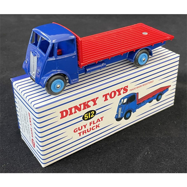 Guy Vixen Flat truck - Blue (512) Atlas reproduced 'Dinky'