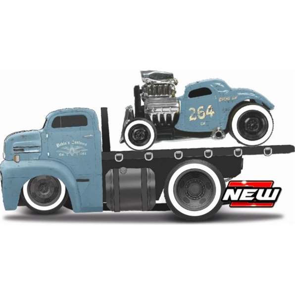 Ford Coe 1950 + Ford 3W Coupe 1933 Blue/Black Muscle Transports