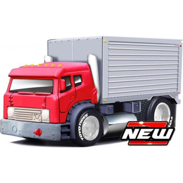 New JDM Work Rigs Box Truck Red/Grey