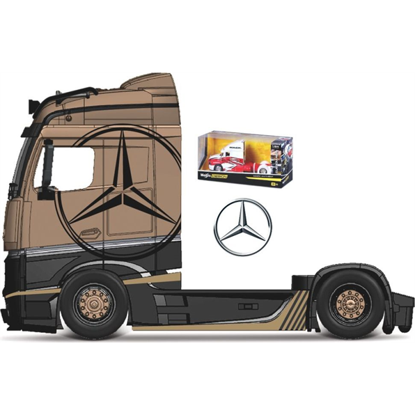 Mercedes Benz Actros 1851 MP4 Giga Space 'Pull Back' Gold/Black