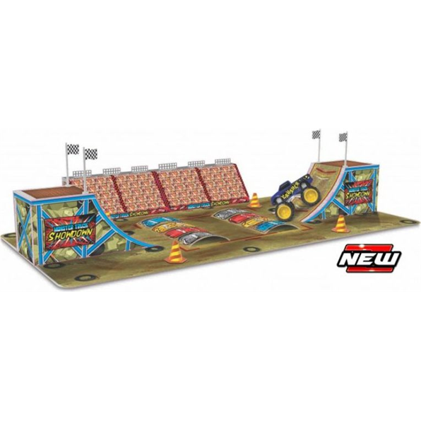 Build-N-Play Monster Truck Arena Dirt Track Set