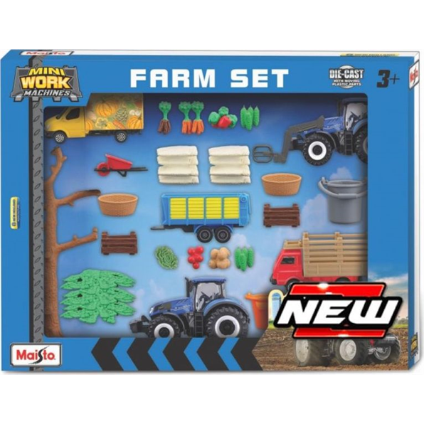 New Holland Mini Work Machines Super Farm Play Set