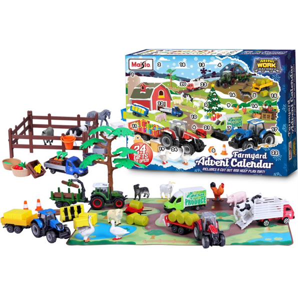 Farmyard Advent Calendar w/Playmat