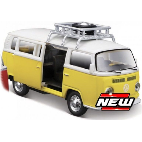 VW Samba Van w/Roof Rack Yellow