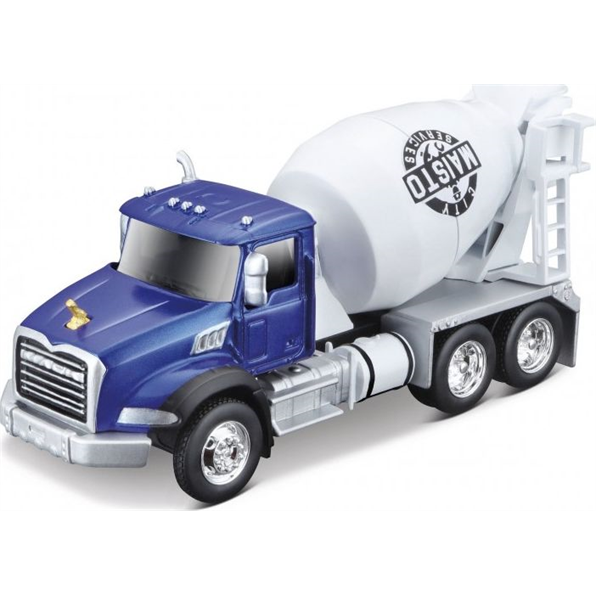 Mack Cement Mixer Met. Blue and White