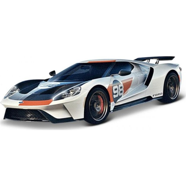 Ford GT 2021 Ford Heritage White Black #98