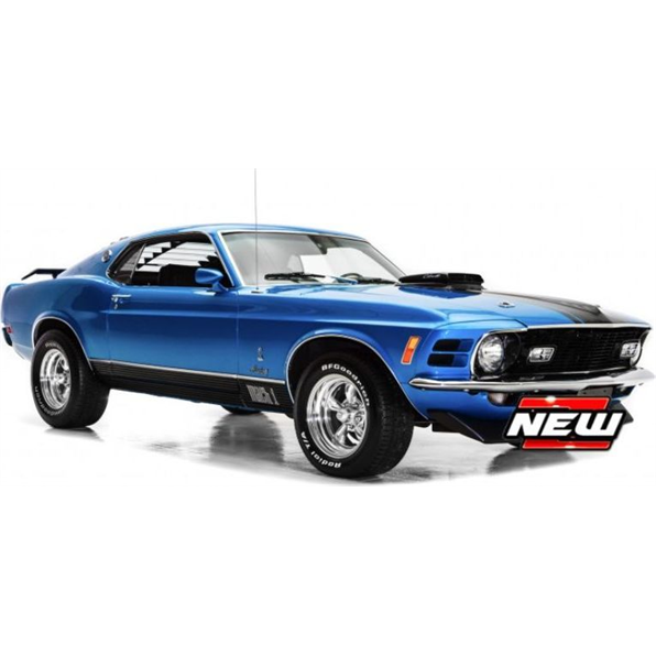 Ford Mustang Mach 1 Blue 1970