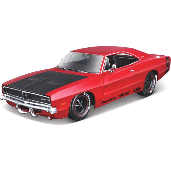 Dodge Charger R/T 1969 Red/Black