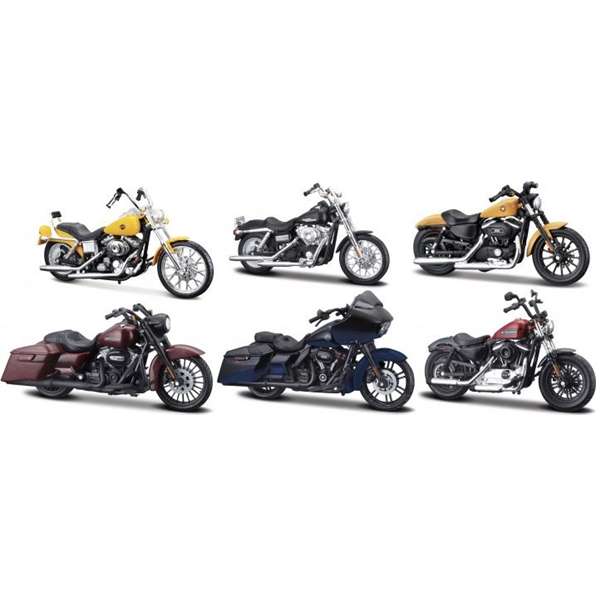 Harley-Davidson Set (12 Pcs) No:39 P/St Asst