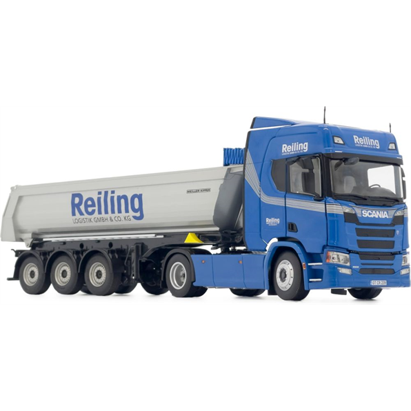 Scania and Meiller Trailer Set in Reiling Design