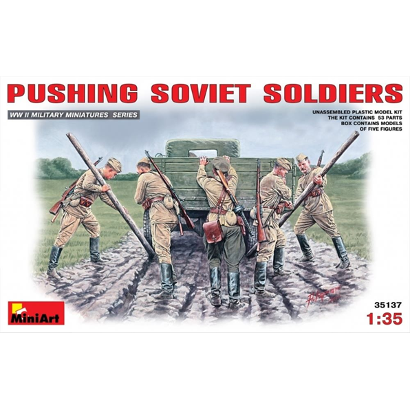 Pushing Soviet Soldiers