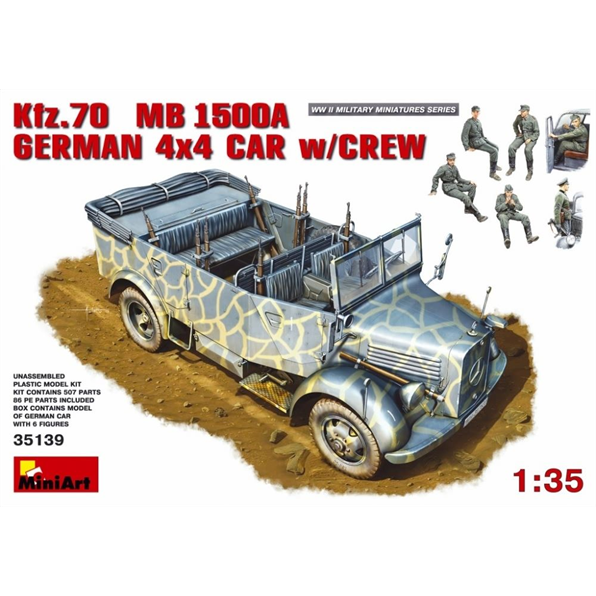Kfz.70 MB1500A German 4x4 Car with Crew