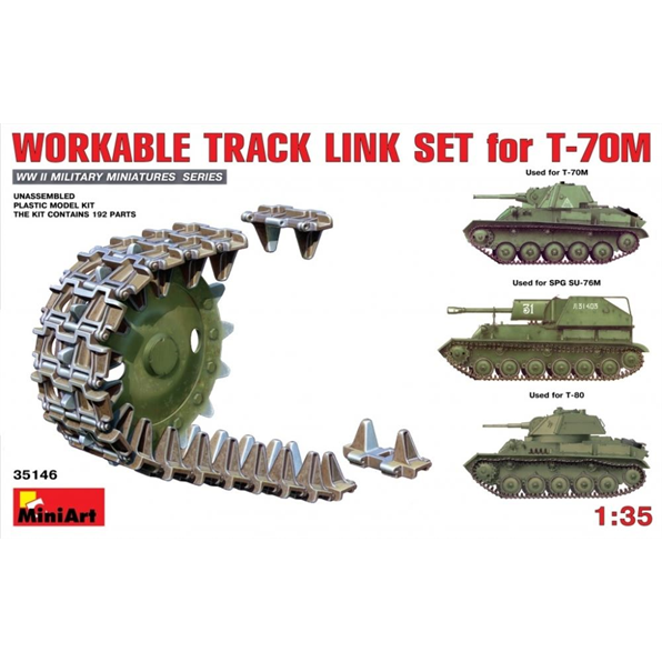 T-70M Light Tank Workable Track Link Set