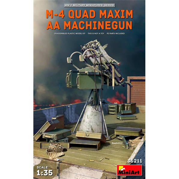M-4 Quad Maxim AA Machine Gun