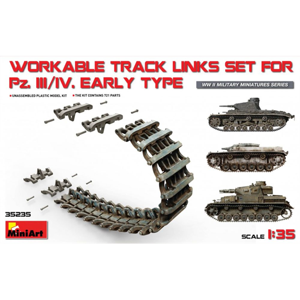 Pz.Kpfw III/IV Early Type Track Link Set